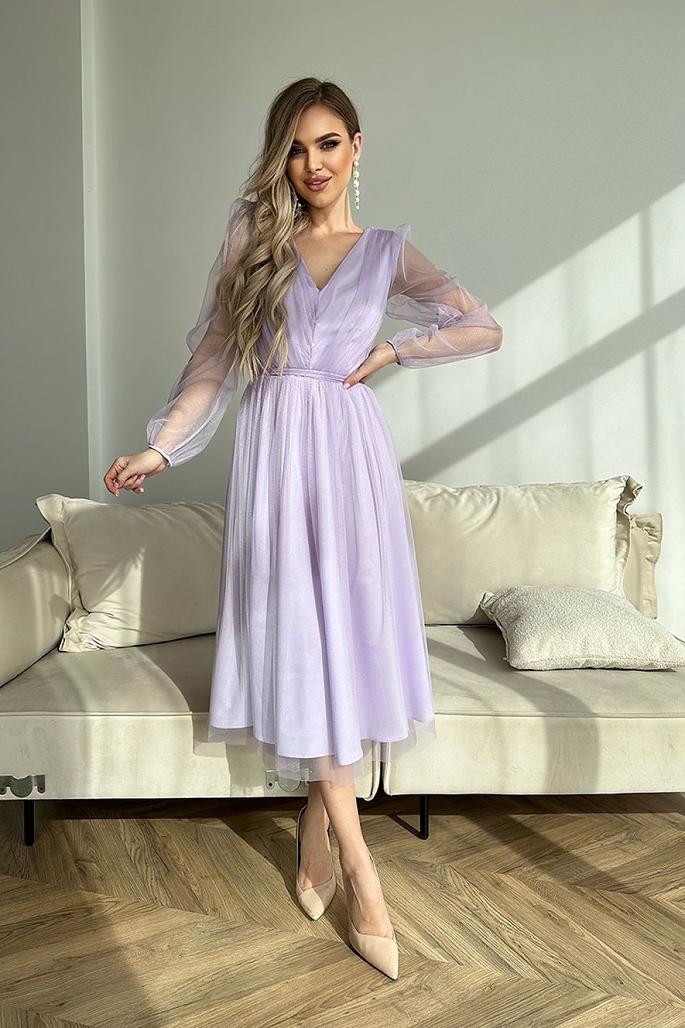 Evening dress model 177817 Violet by Bicotone - Midi Dresses