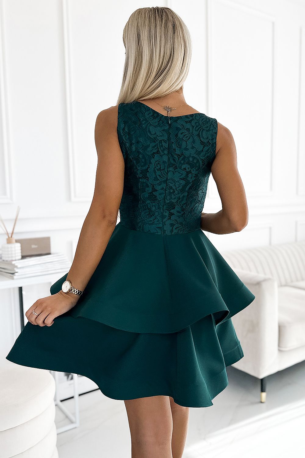 Evening dress model 188123 Green by Numoco - Short Dresses