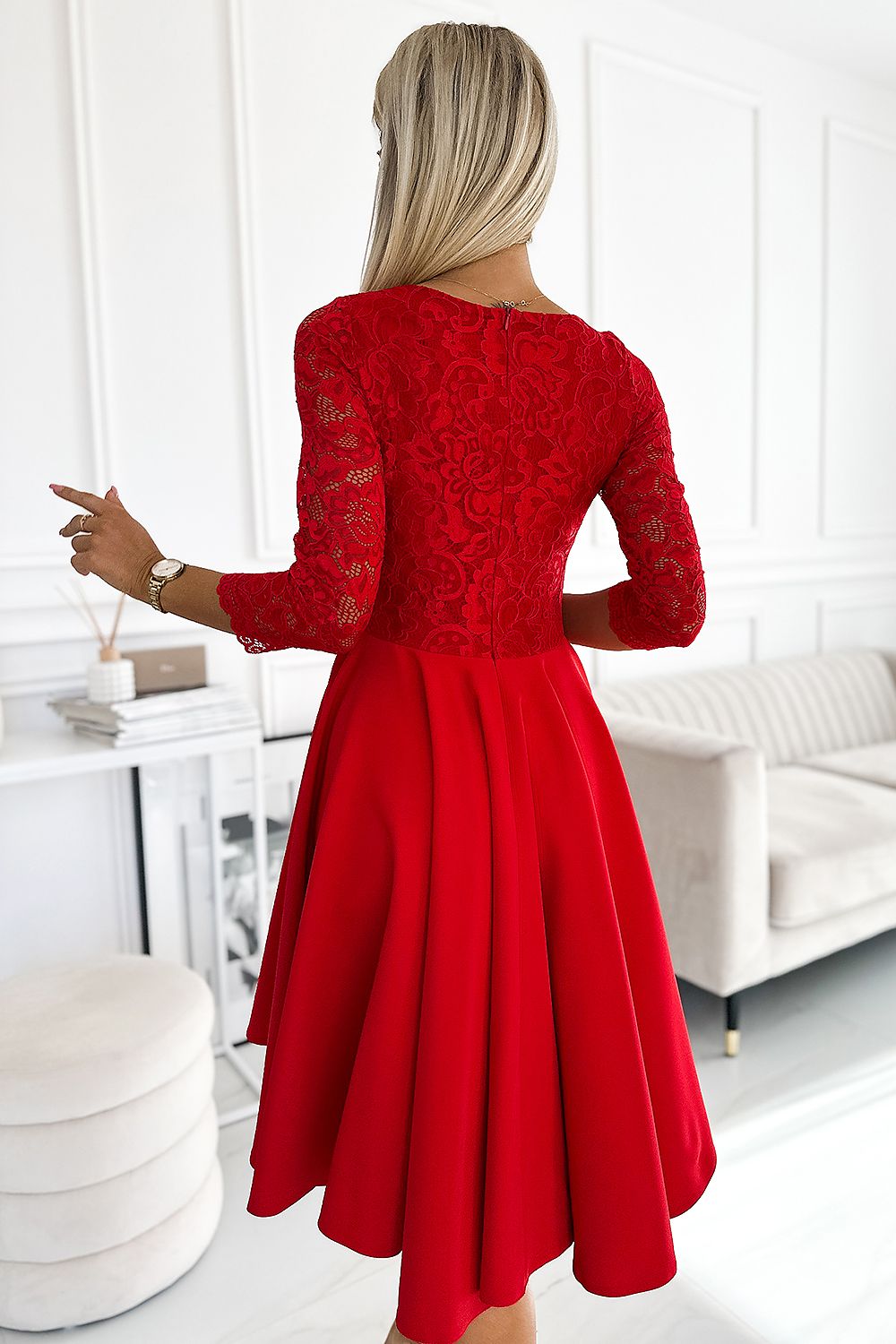 Evening dress model 189085 Red by Numoco - Short Dresses