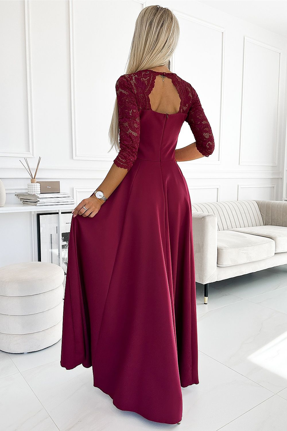 Evening dress model 189090 Red by Numoco - Long Dresses