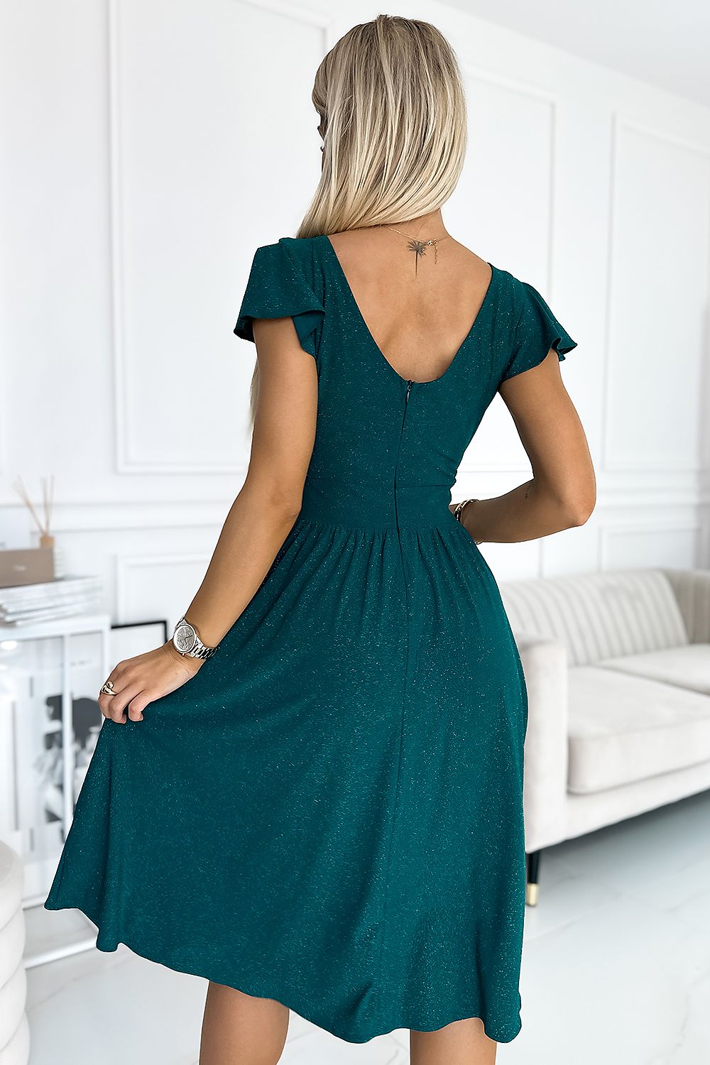 Evening dress model 190991 Green by Numoco - Midi Dresses