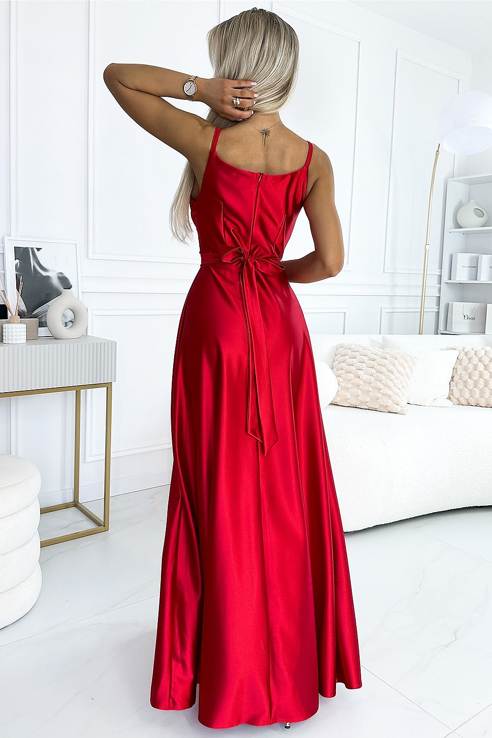 Evening dress model 191516 Red by Numoco - Long Dresses