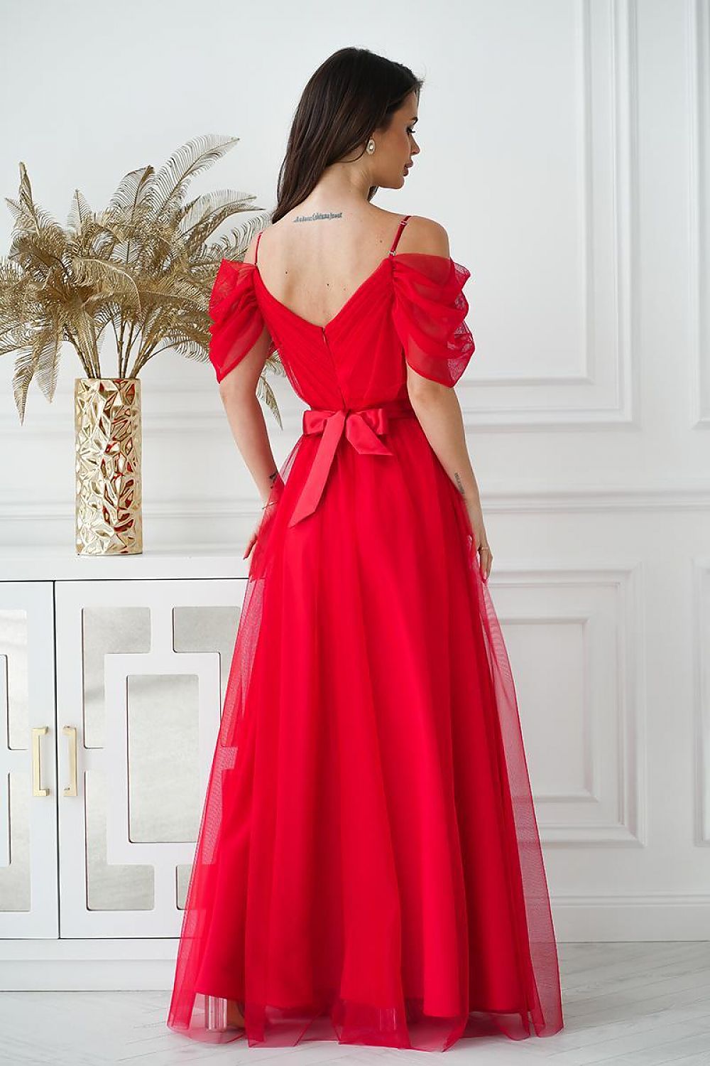 Evening dress model 196096 Red by Bicotone - Long Dresses