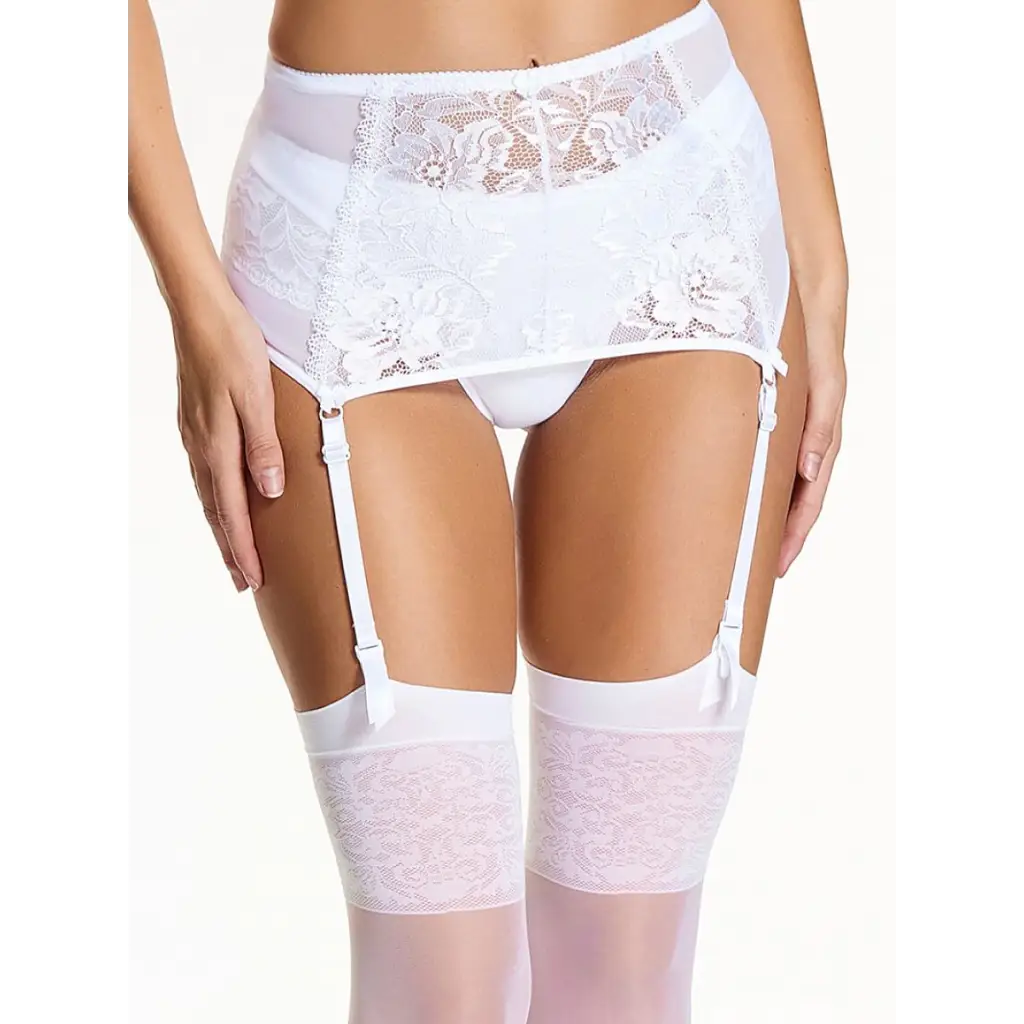 Garter Belt model 136968 White by Kostar - Garters