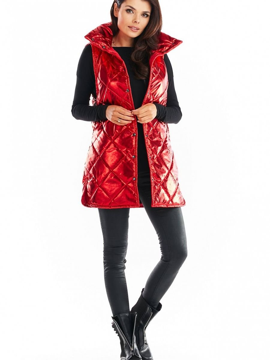 Gilet model 149799 Red by awama - Gilet