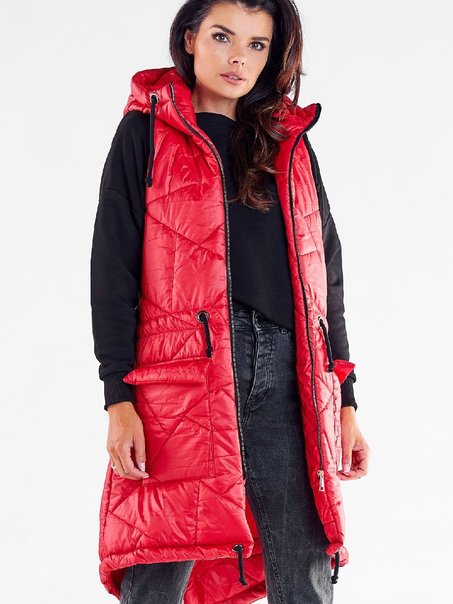 Gilet model 173871 Red by awama - Gilet