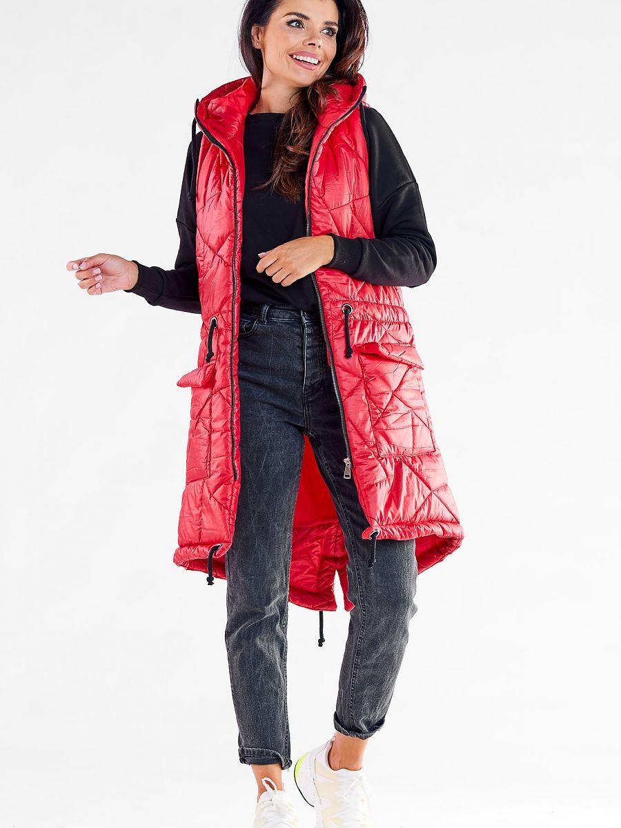 Gilet model 173871 Red by awama - Gilet