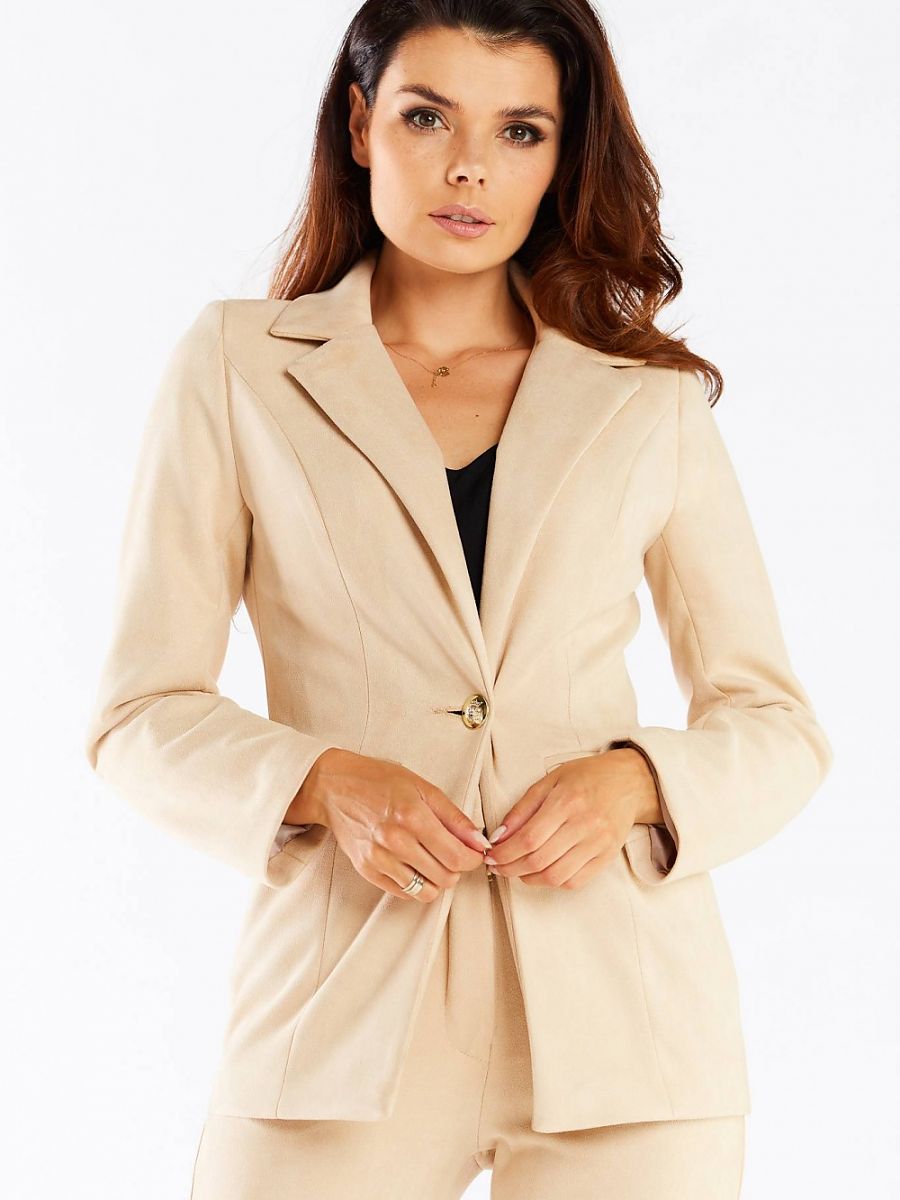 Jacket model 166822 Beige by awama - Jackets