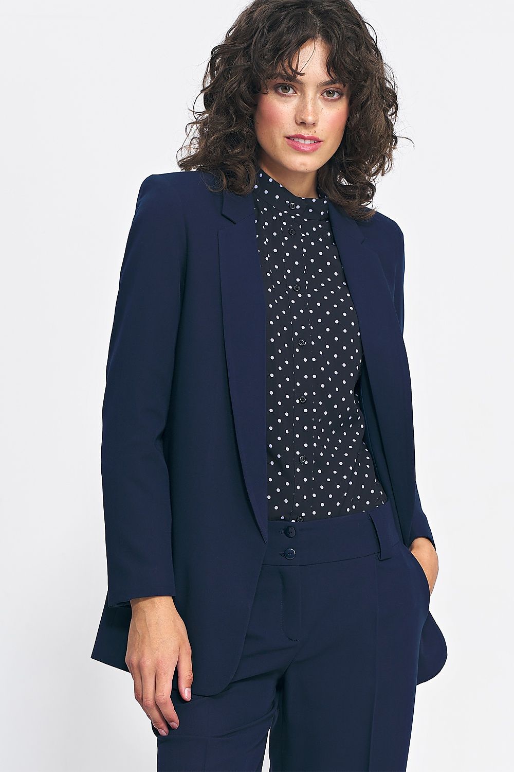 Jacket model 186116 Navy Blue by Nife - Jackets