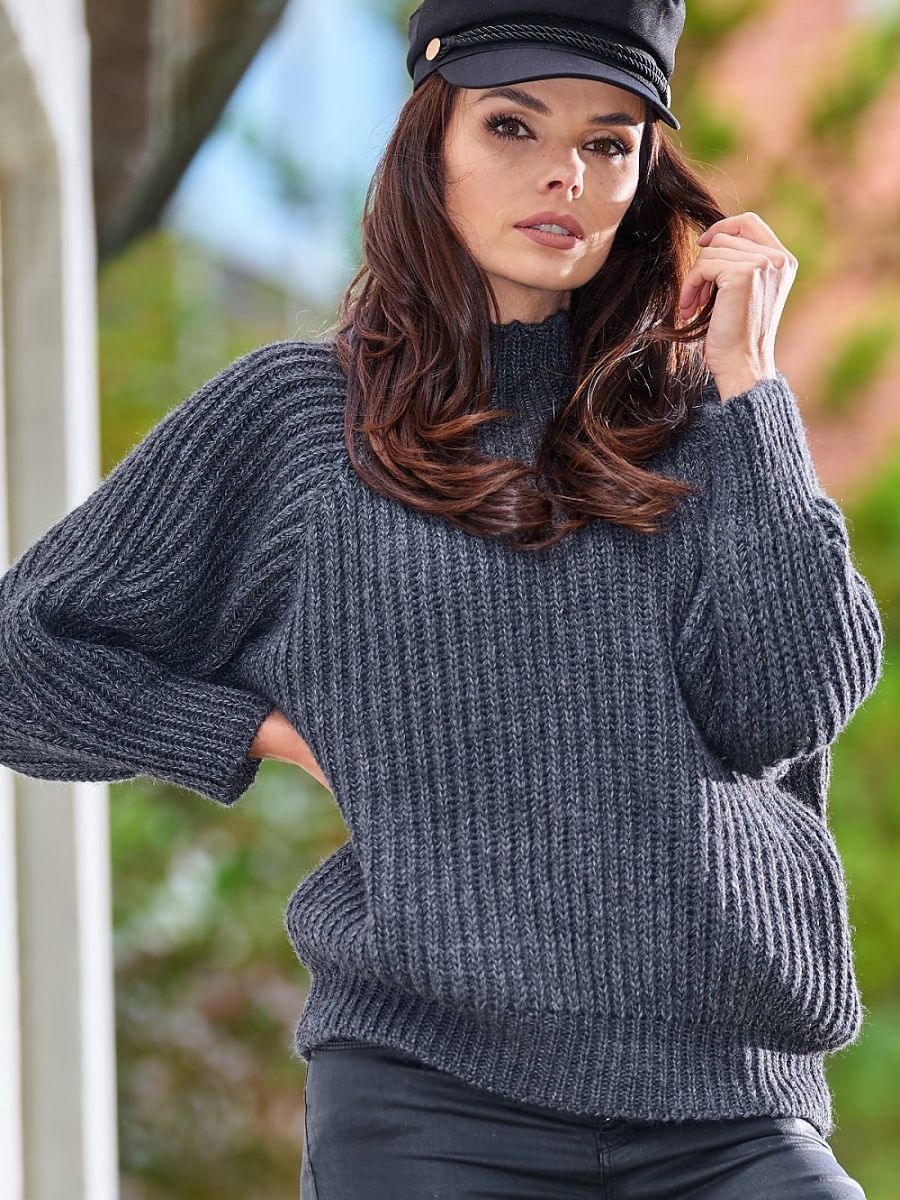 Jumper model 149744 Grey by awama - One Size - Jumpers