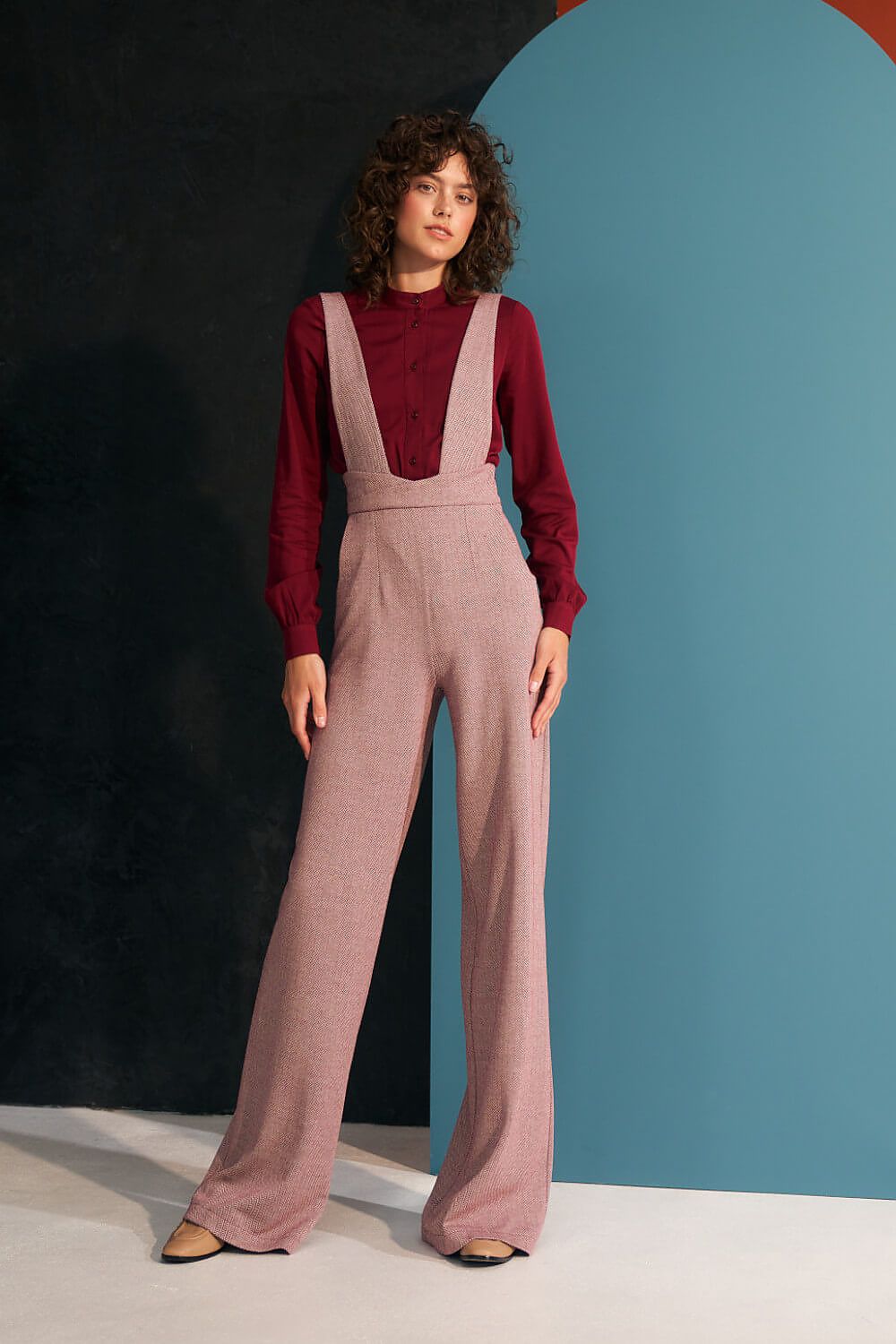 Jumpsuit model 184601 Red by Nife - Jumpsuits