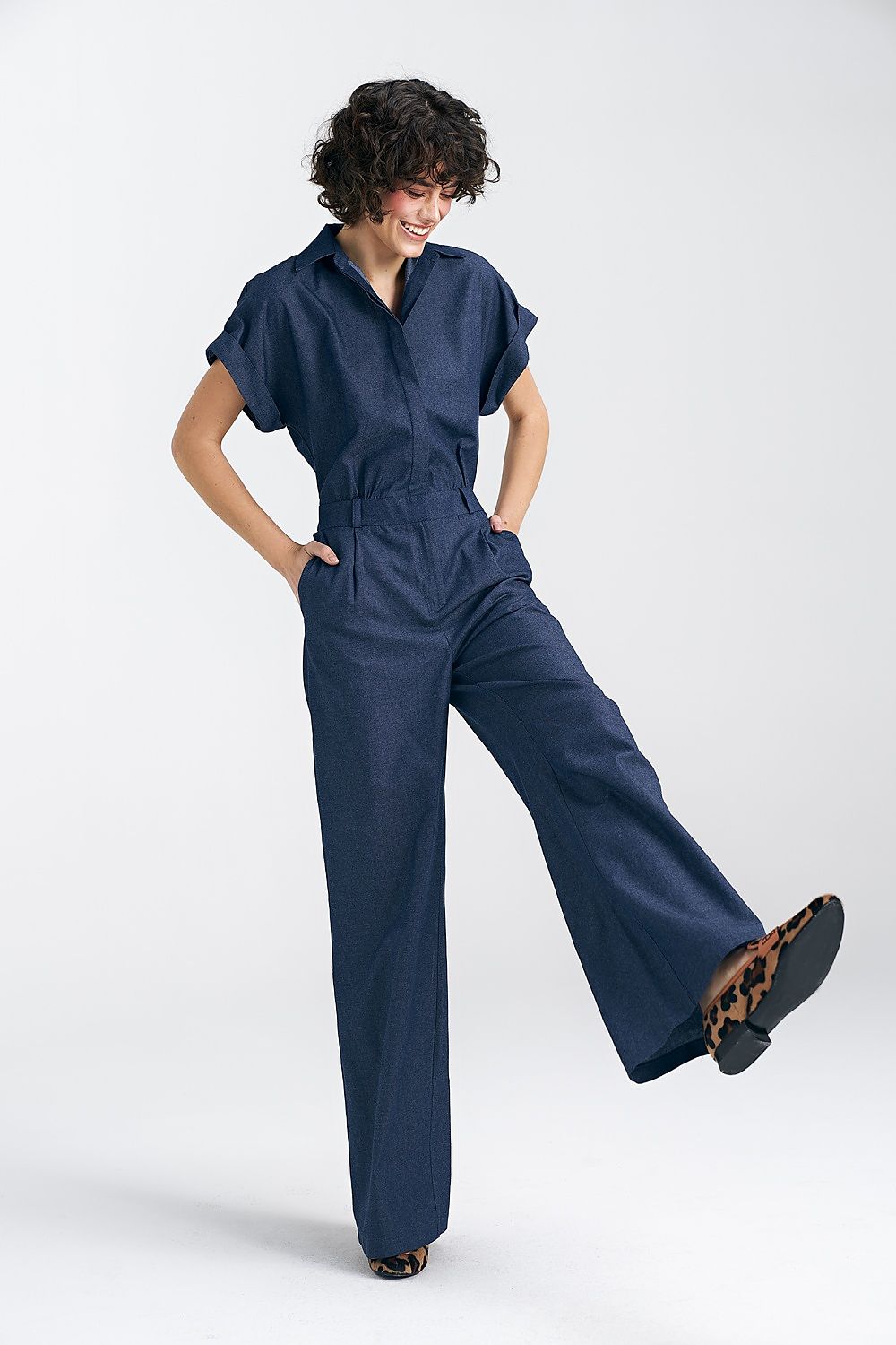 Jumpsuit model 193808 Blue by Nife - Jumpsuits