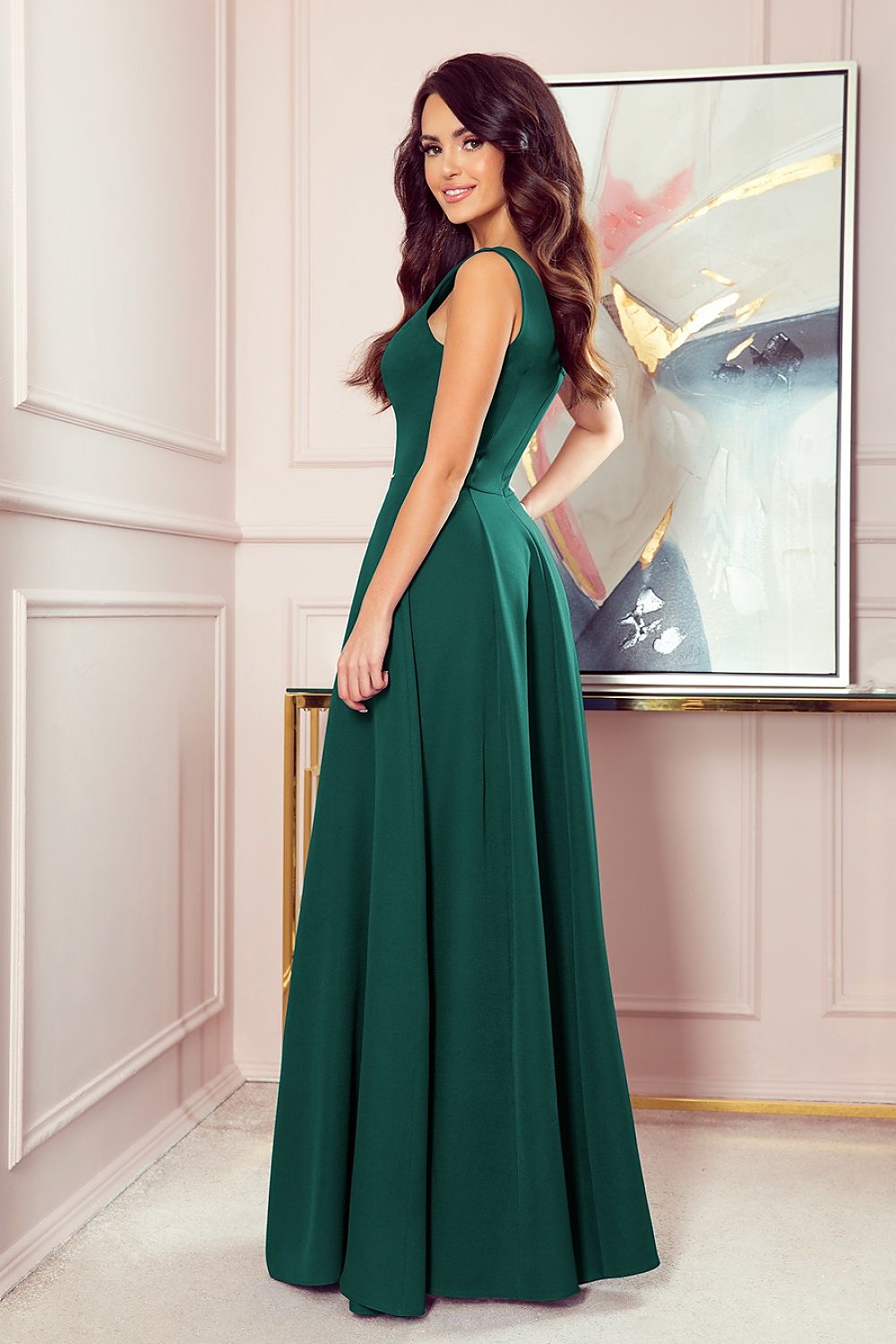 Long dress model 165640 Green by Numoco - Long Dresses