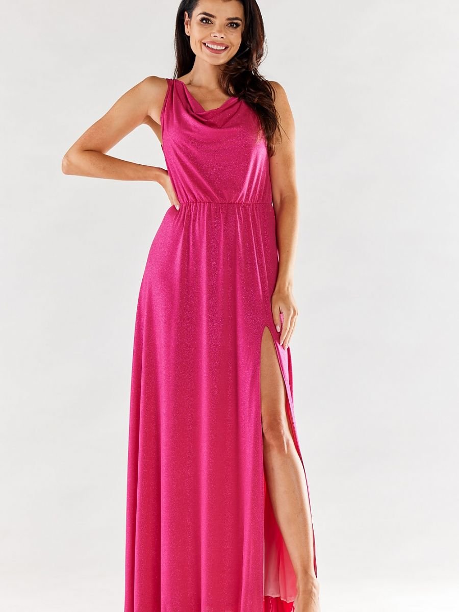 Long dress model 174348 Pink by awama - Long Dresses