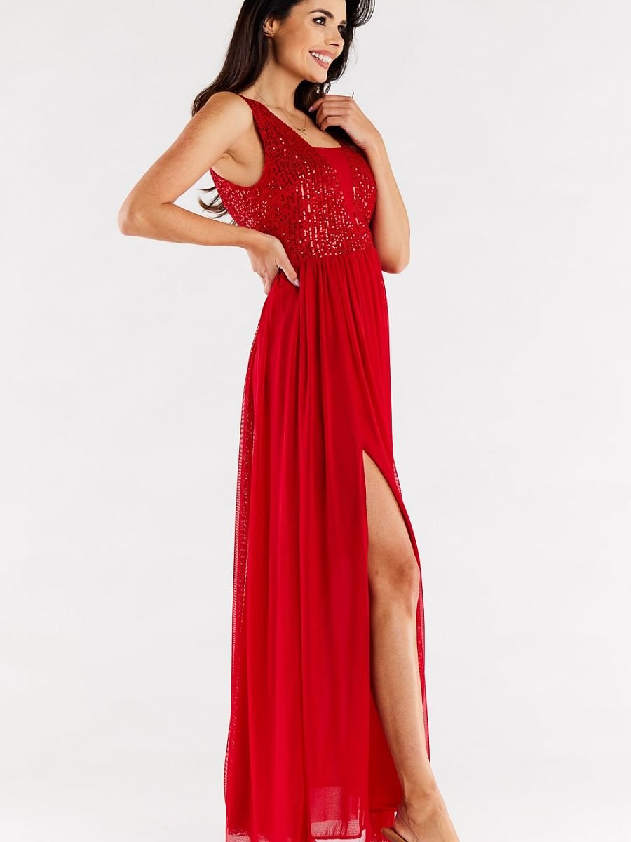 Long dress model 174391 Red by awama - Long Dresses