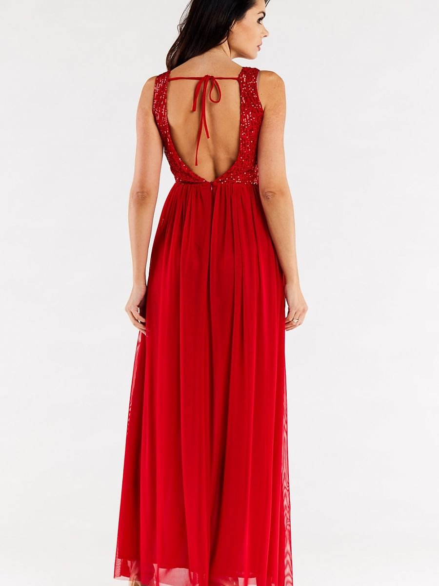 Long dress model 174391 Red by awama - Long Dresses