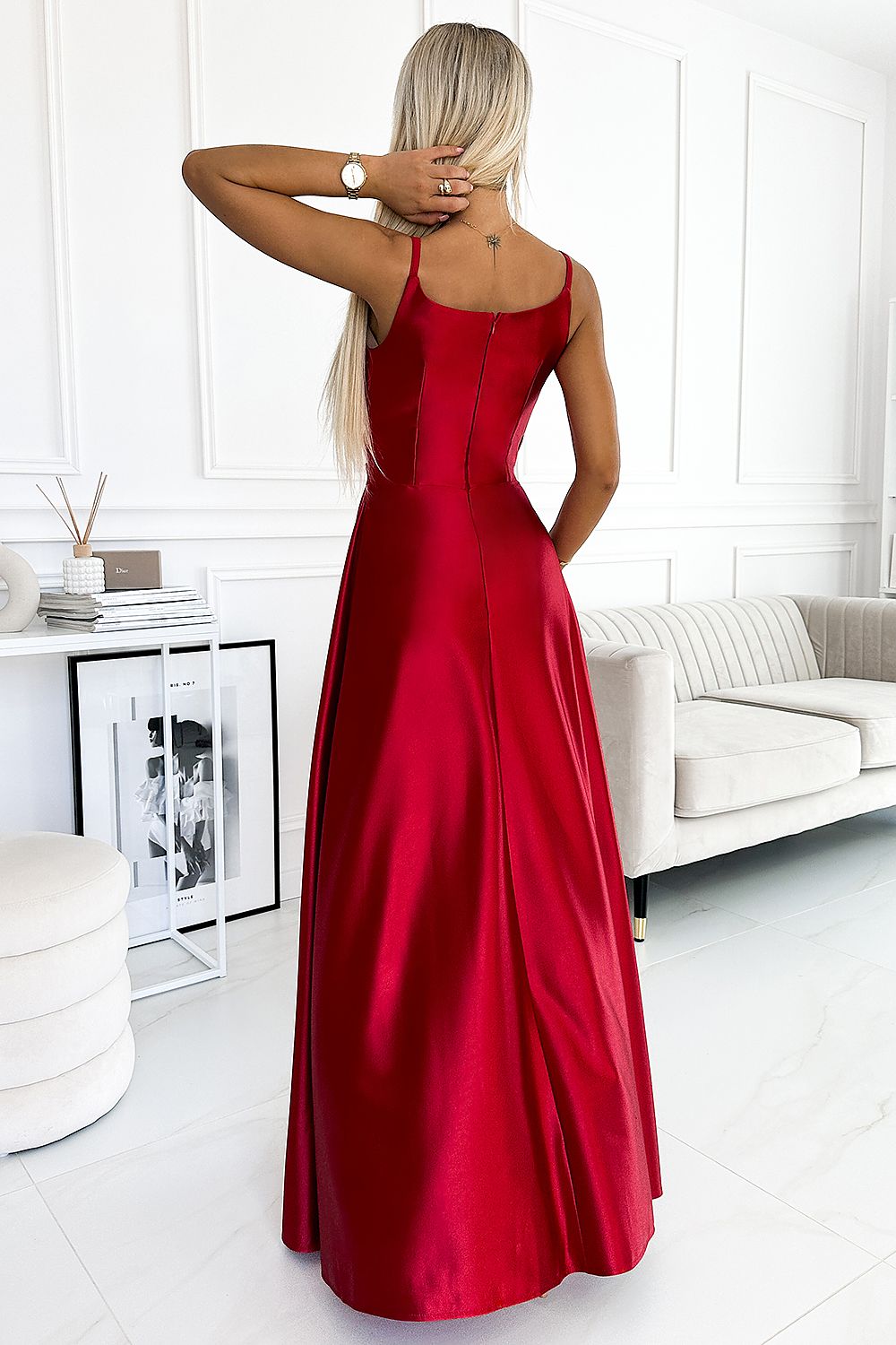 Long dress model 186315 Red by Numoco - Long Dresses