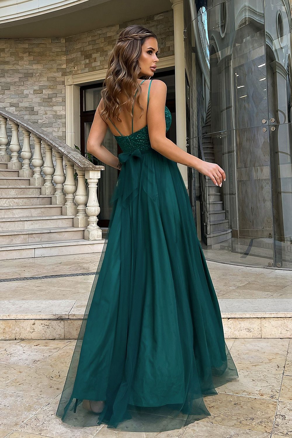 Long dress model 188221 Green by Bicotone - Long Dresses