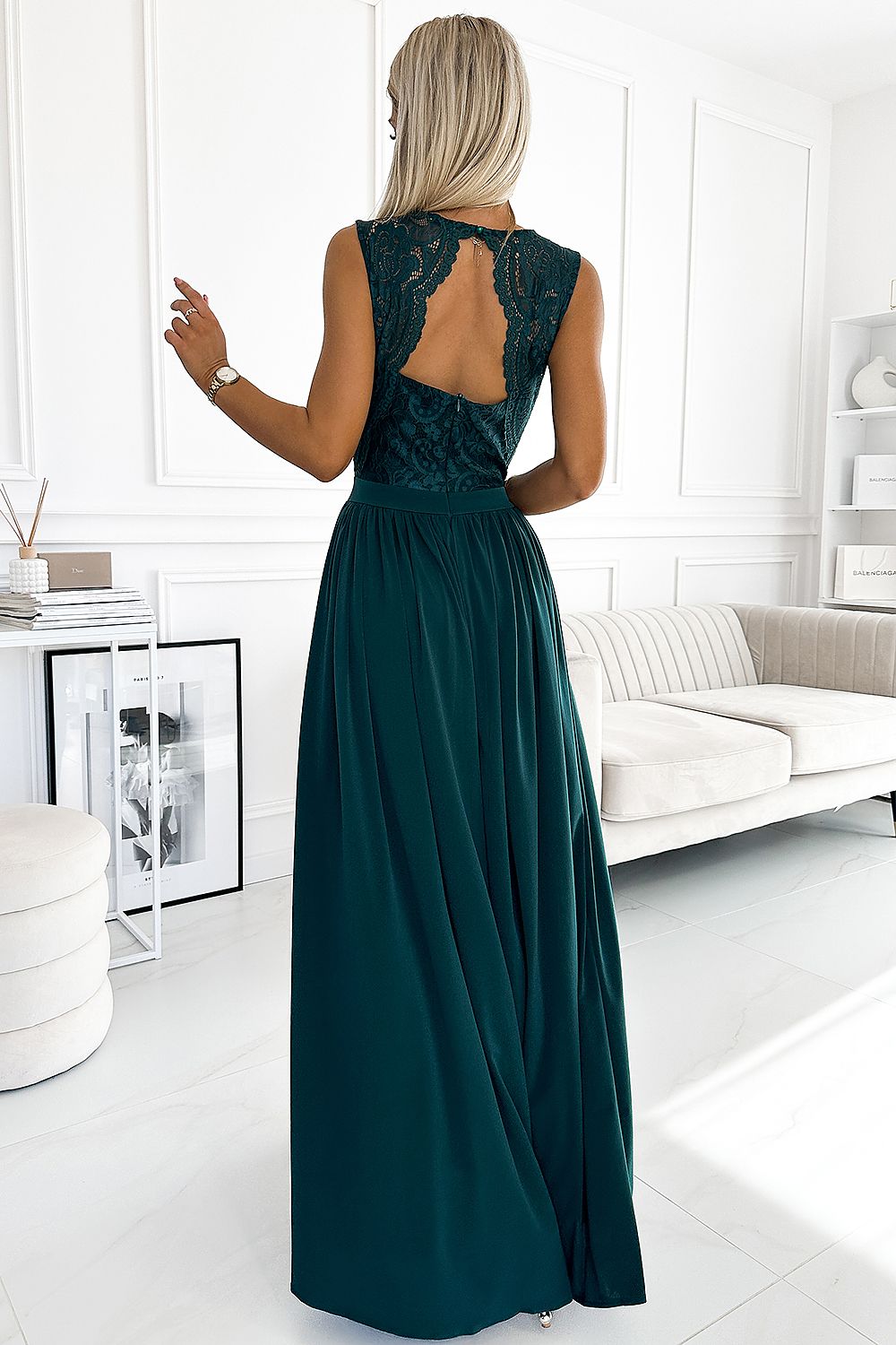 Long dress model 189092 Green by Numoco - Long Dresses