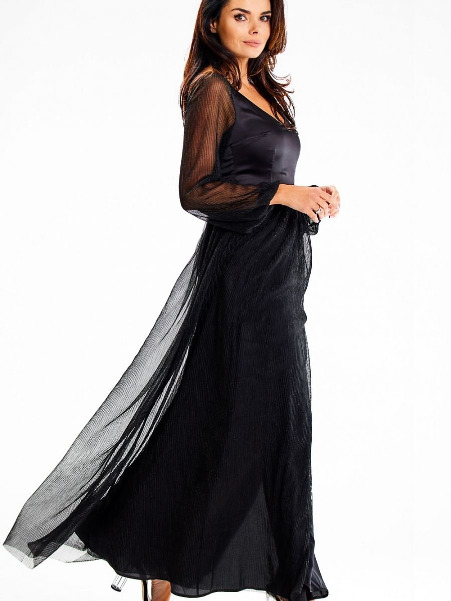 Long dress model 189439 Black by awama - Long Dresses