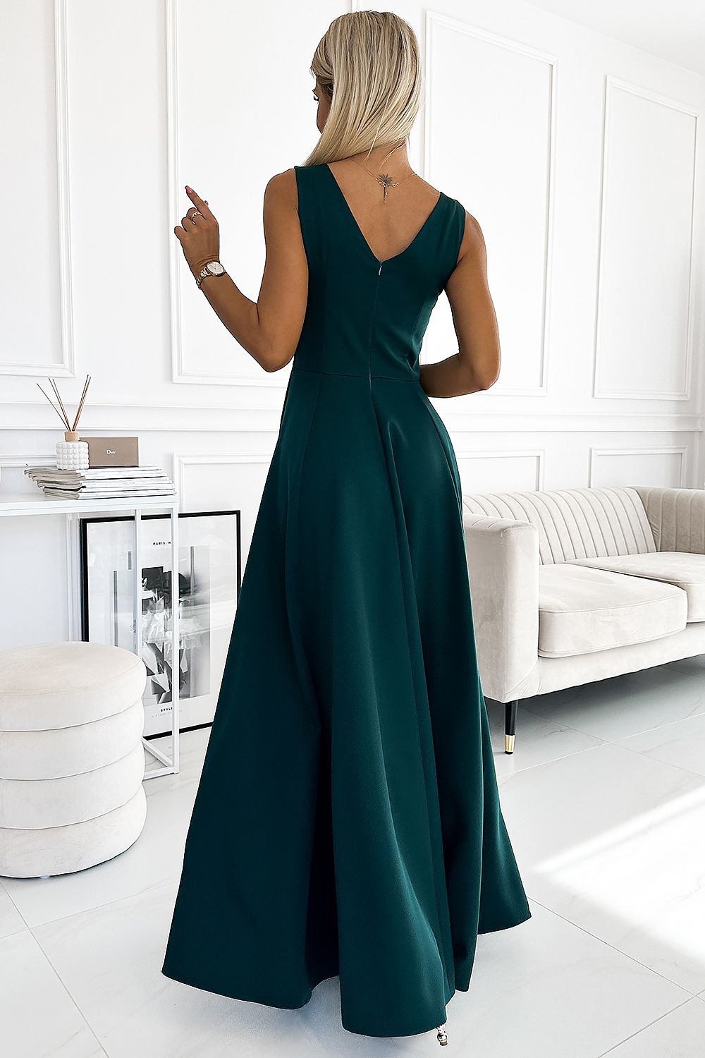 Long dress model 189678 Green by Numoco - Long Dresses