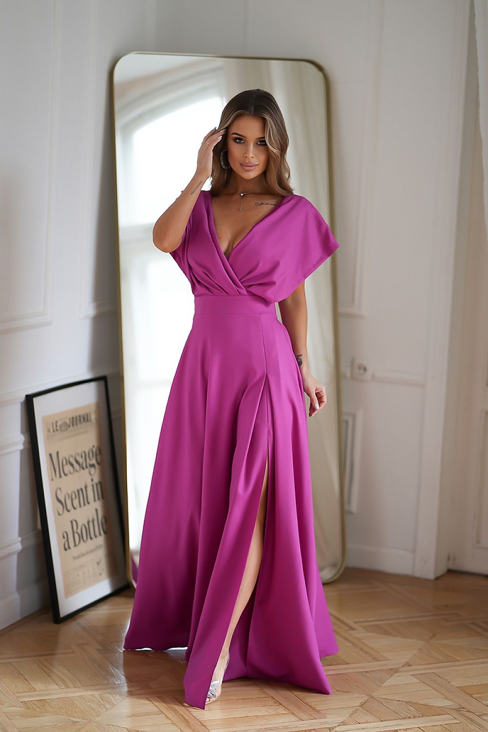 Long dress model 190488 Violet by Bicotone - Long Dresses