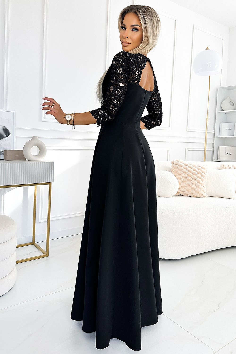 Long dress model 193523 Black by Numoco - Long Dresses