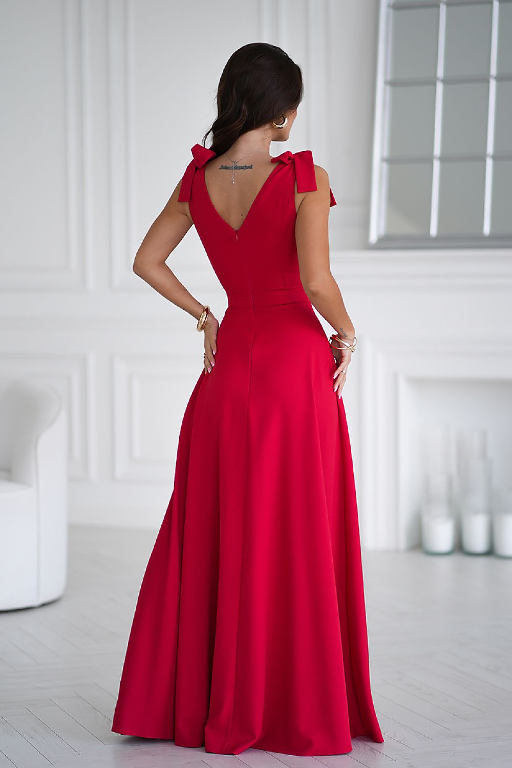 Long dress model 202371 Red by Bicotone - Long Dresses