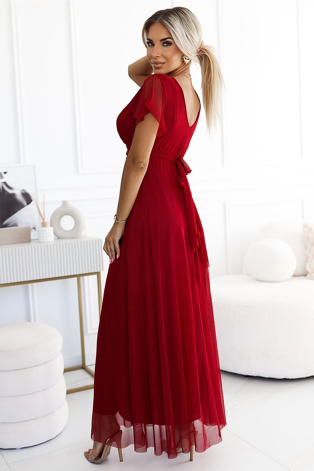 Long dress model 202448 Red by Numoco - One Size - Long