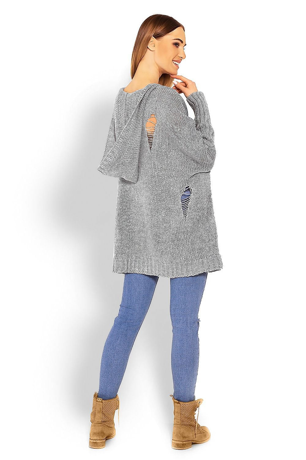 Long jumper model 114560 Grey by PeeKaBoo - One Size - Long