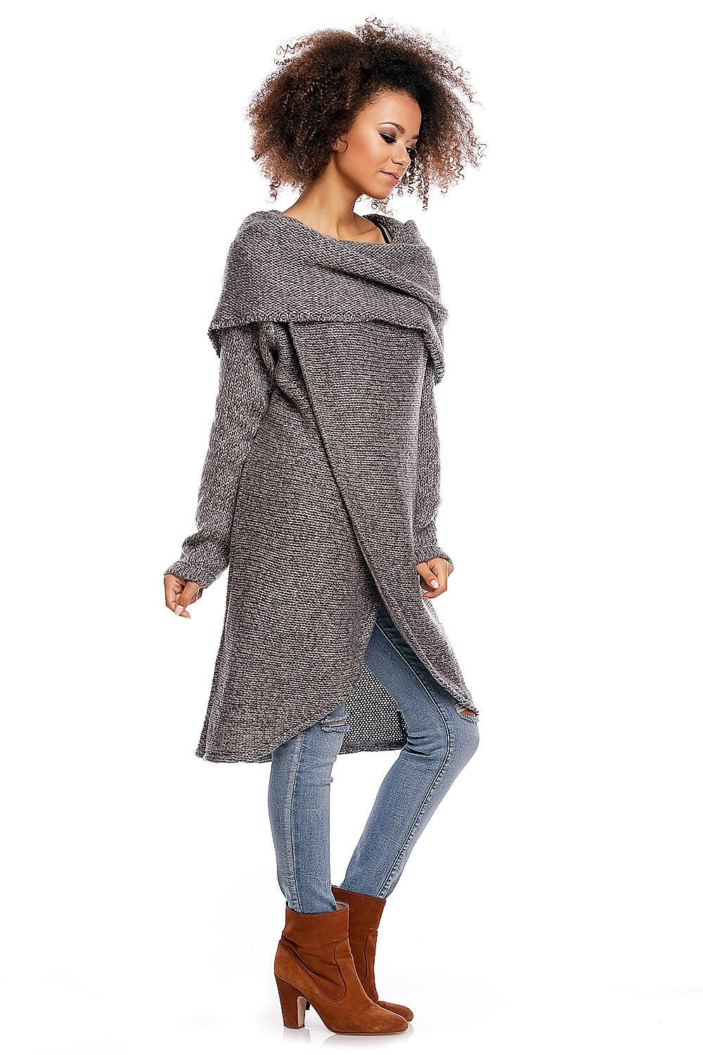 Long jumper model 84297 Grey by PeeKaBoo - One Size - Long