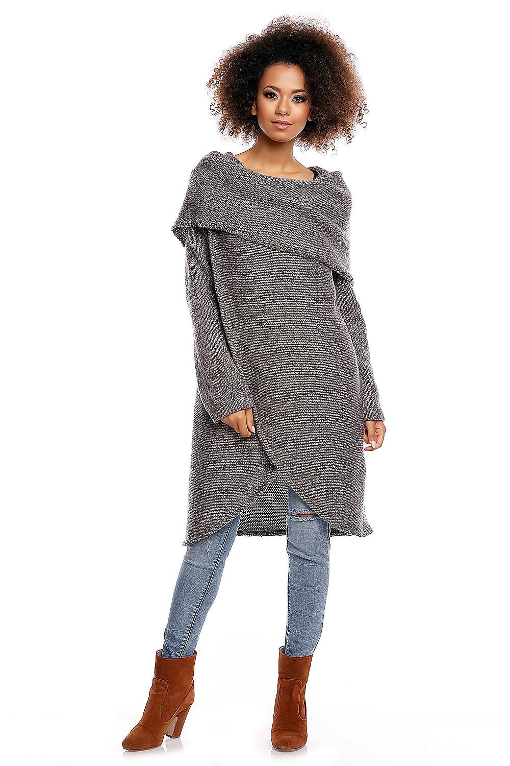 Long jumper model 84297 Grey by PeeKaBoo - One Size - Long