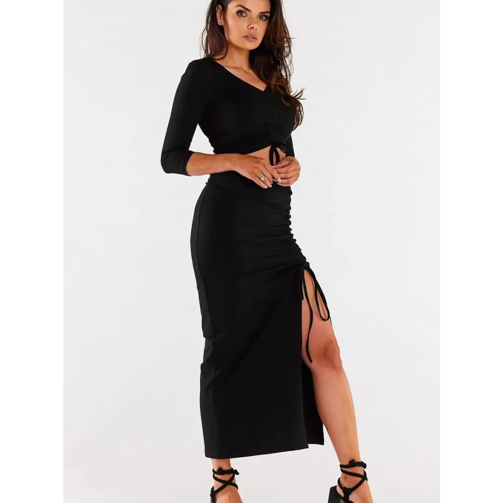 Long skirt model 181242 Black by Infinite You - Long Skirts