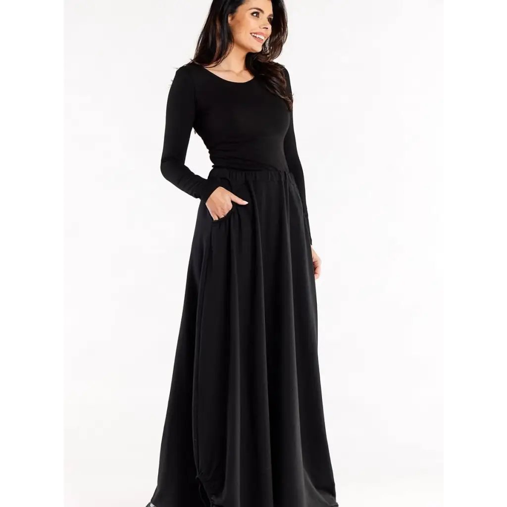 Long skirt model 188064 Black by Infinite You - Long Skirts