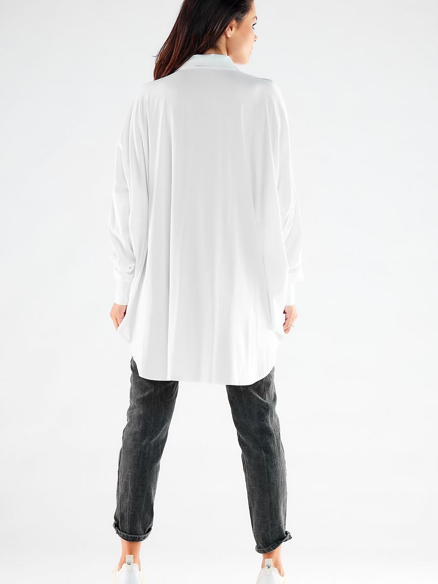 Long sleeve shirt model 173909 White by awama - One Size -