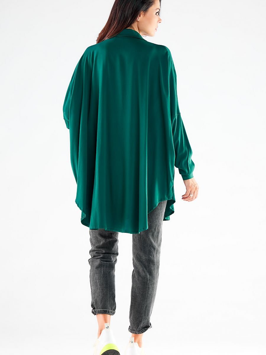 Long sleeve shirt model 173910 Green by awama - One Size -