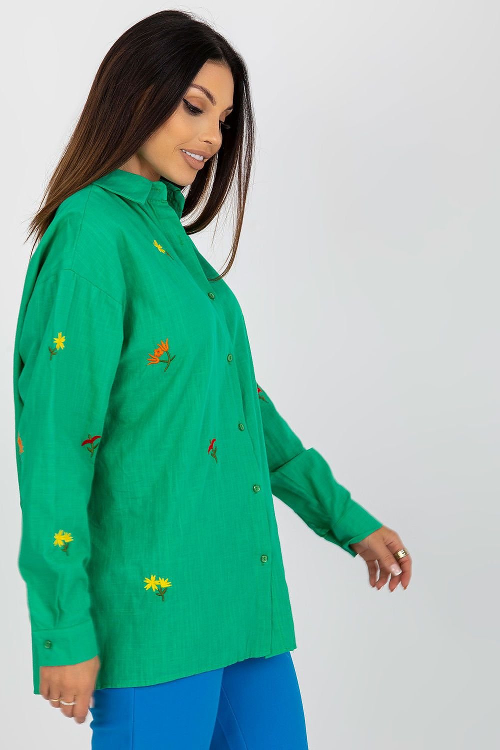 Long sleeve shirt model 181612 Green by Factory Price