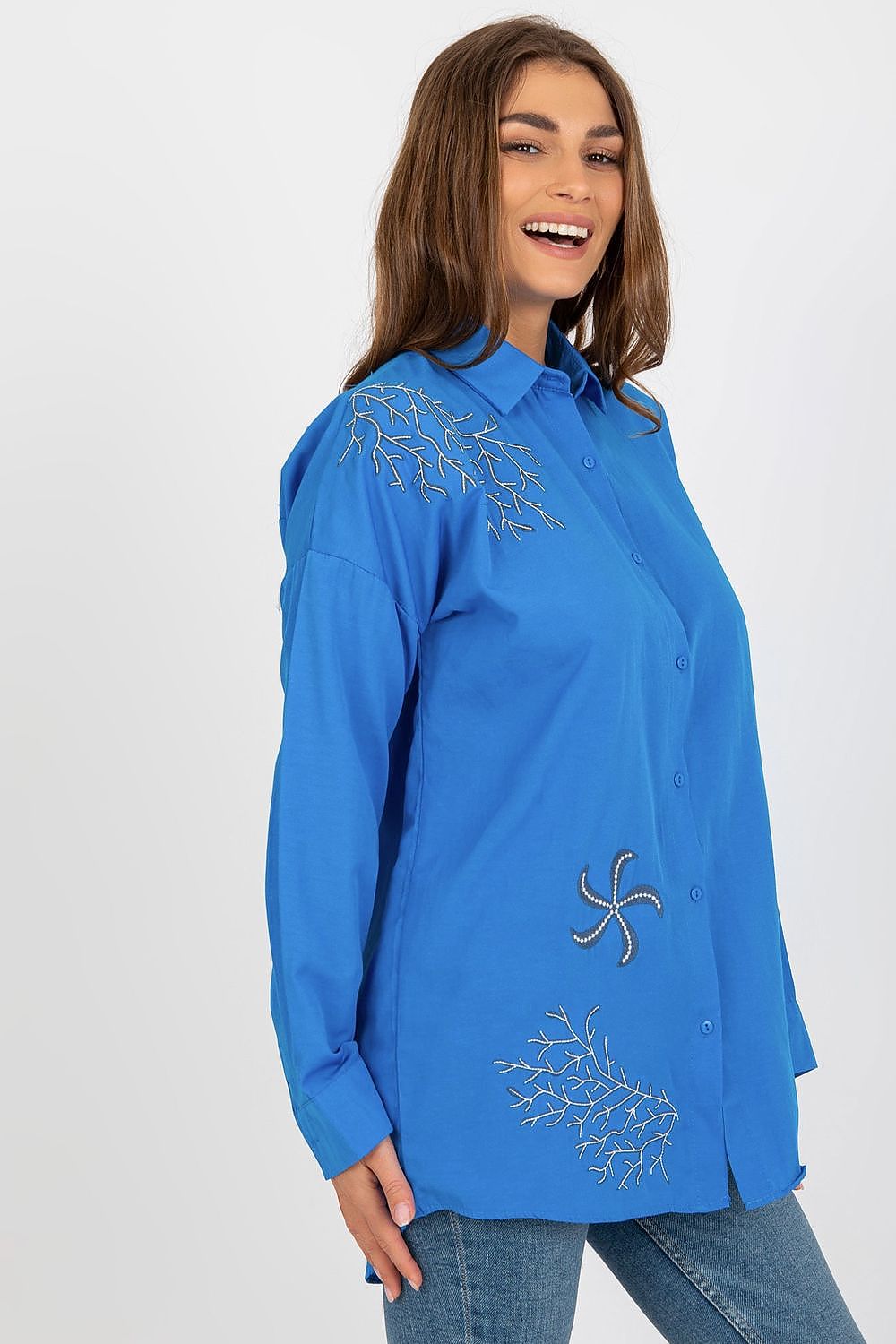 Long sleeve shirt model 181625 Blue by Factory Price - Long