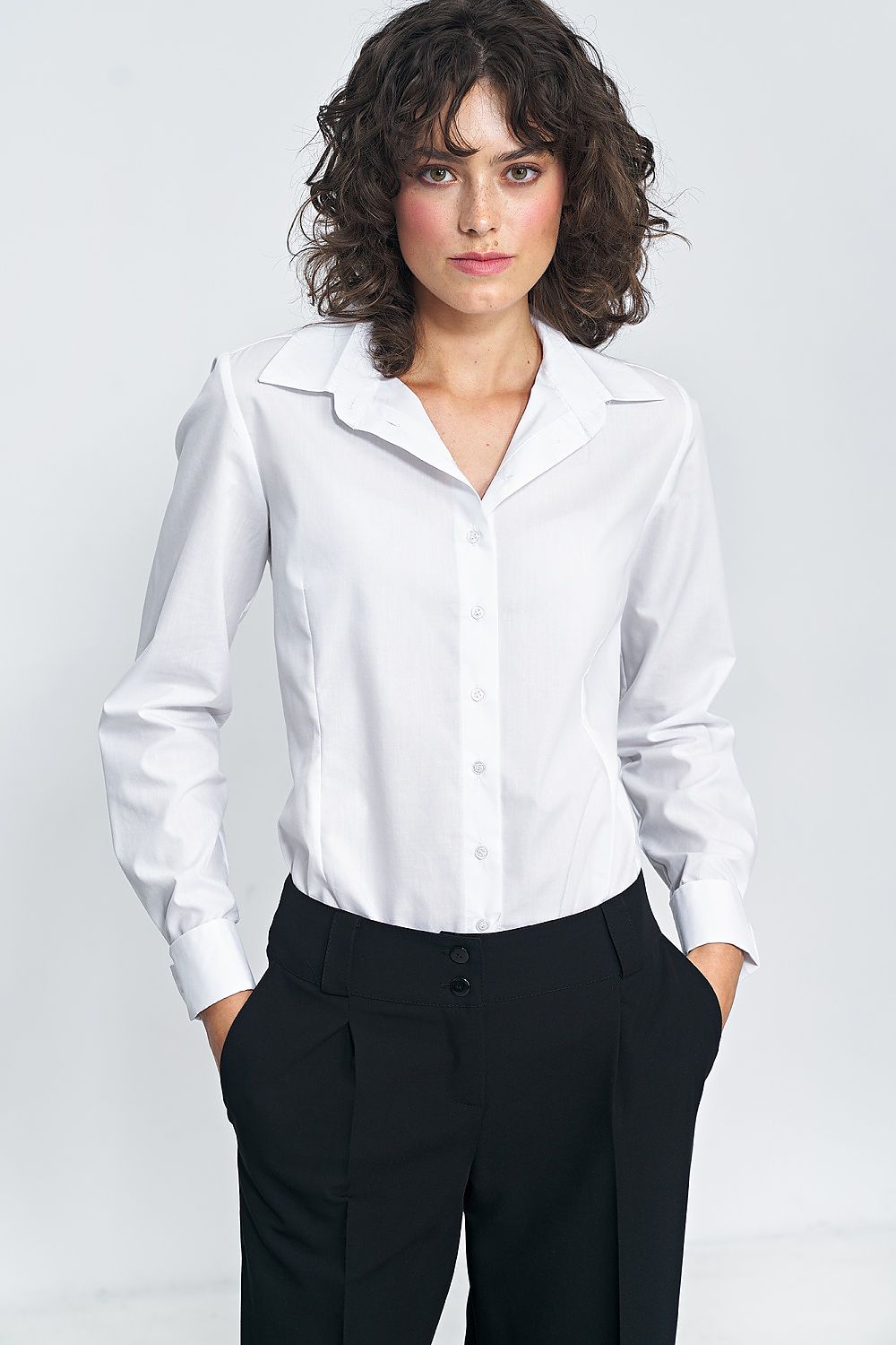 Long sleeve shirt model 184611 White by Nife - Shirts