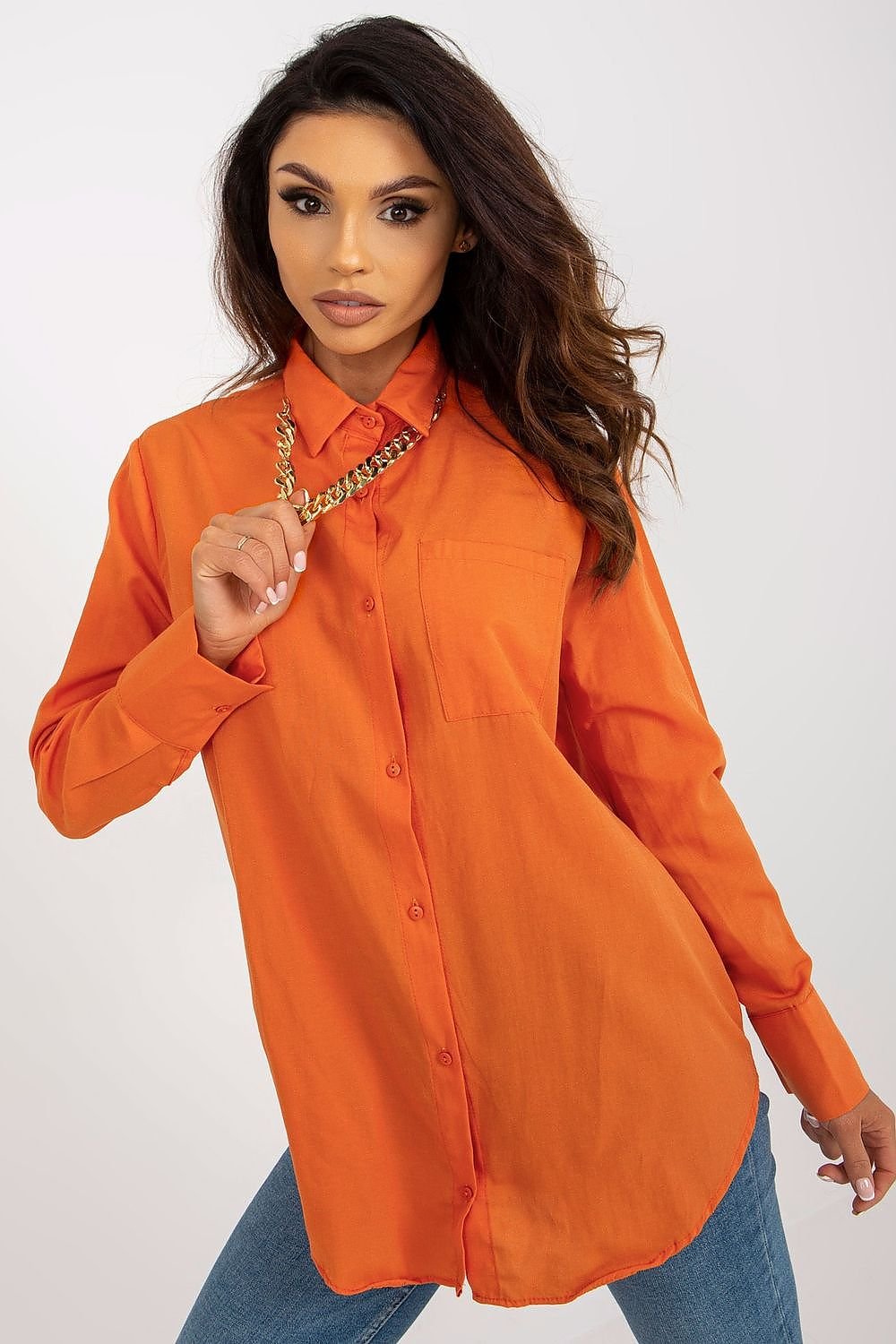 Long sleeve shirt model 184961 Orange by Factory Price