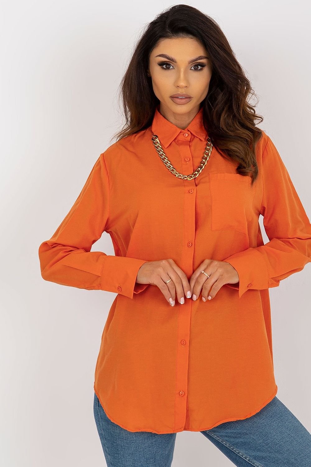 Long sleeve shirt model 184961 Orange by Factory Price