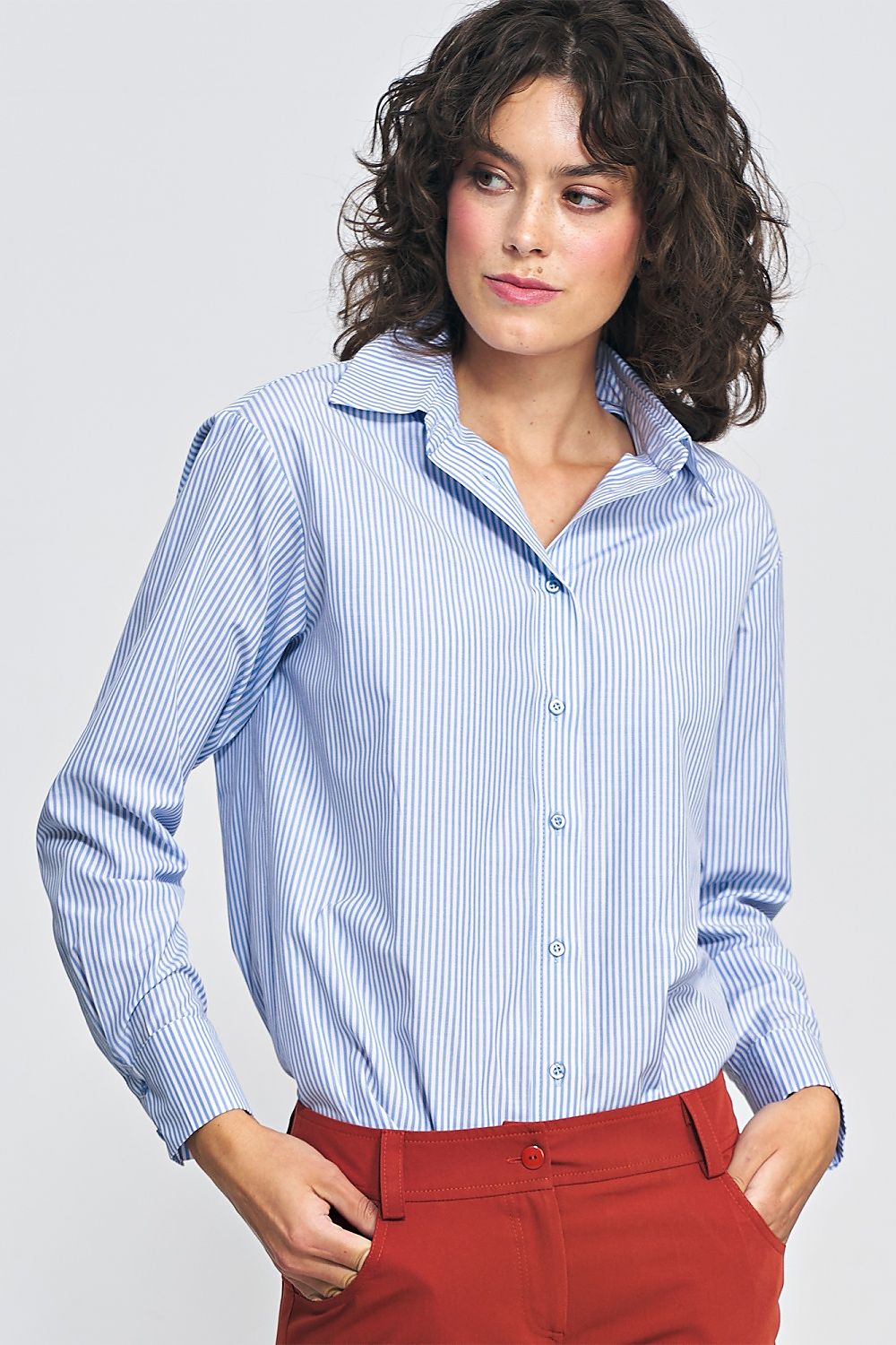 Long sleeve shirt model 185202 Blue by Nife - Shirts