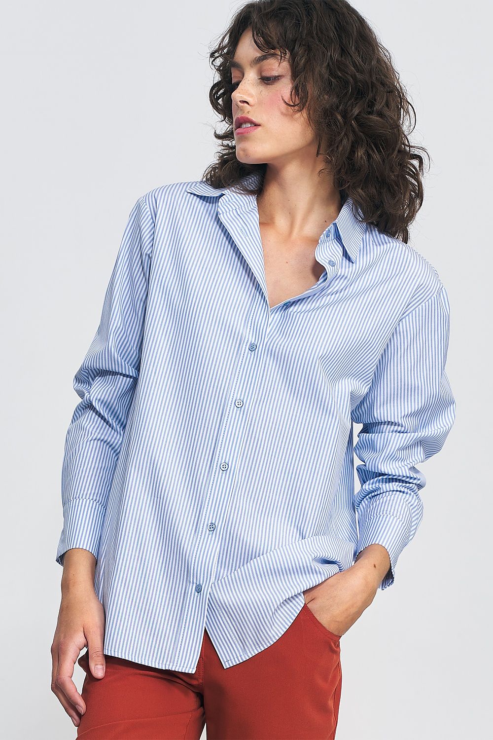 Long sleeve shirt model 185202 Blue by Nife - Shirts