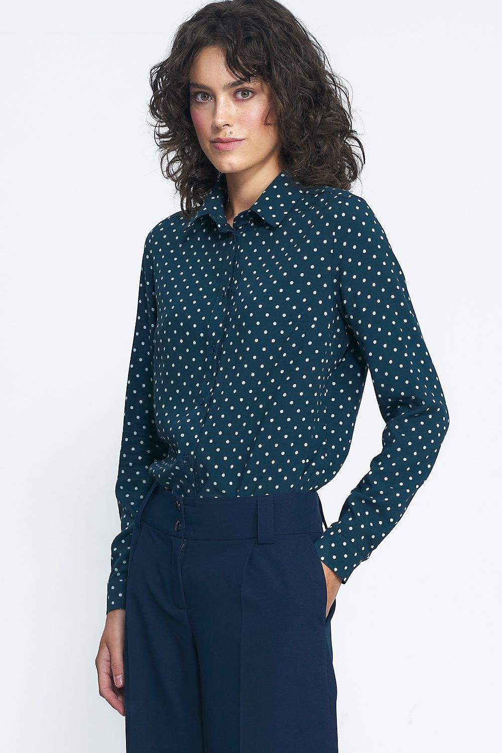 Long sleeve shirt model 186122 Green by Nife - Shirts