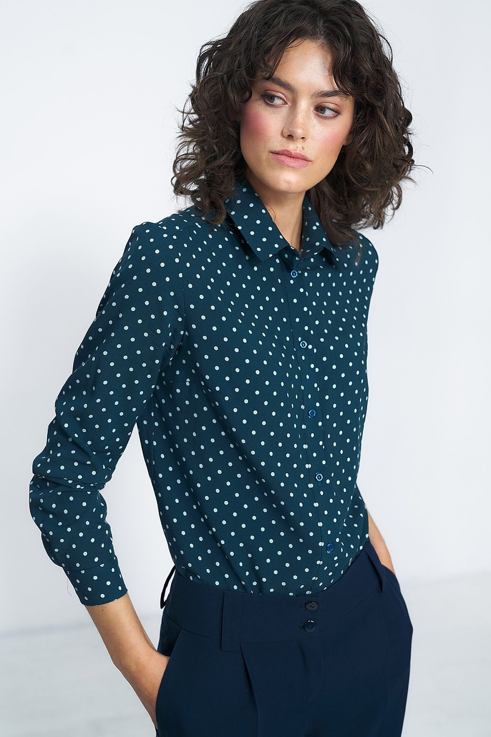 Long sleeve shirt model 186122 Green by Nife - Shirts