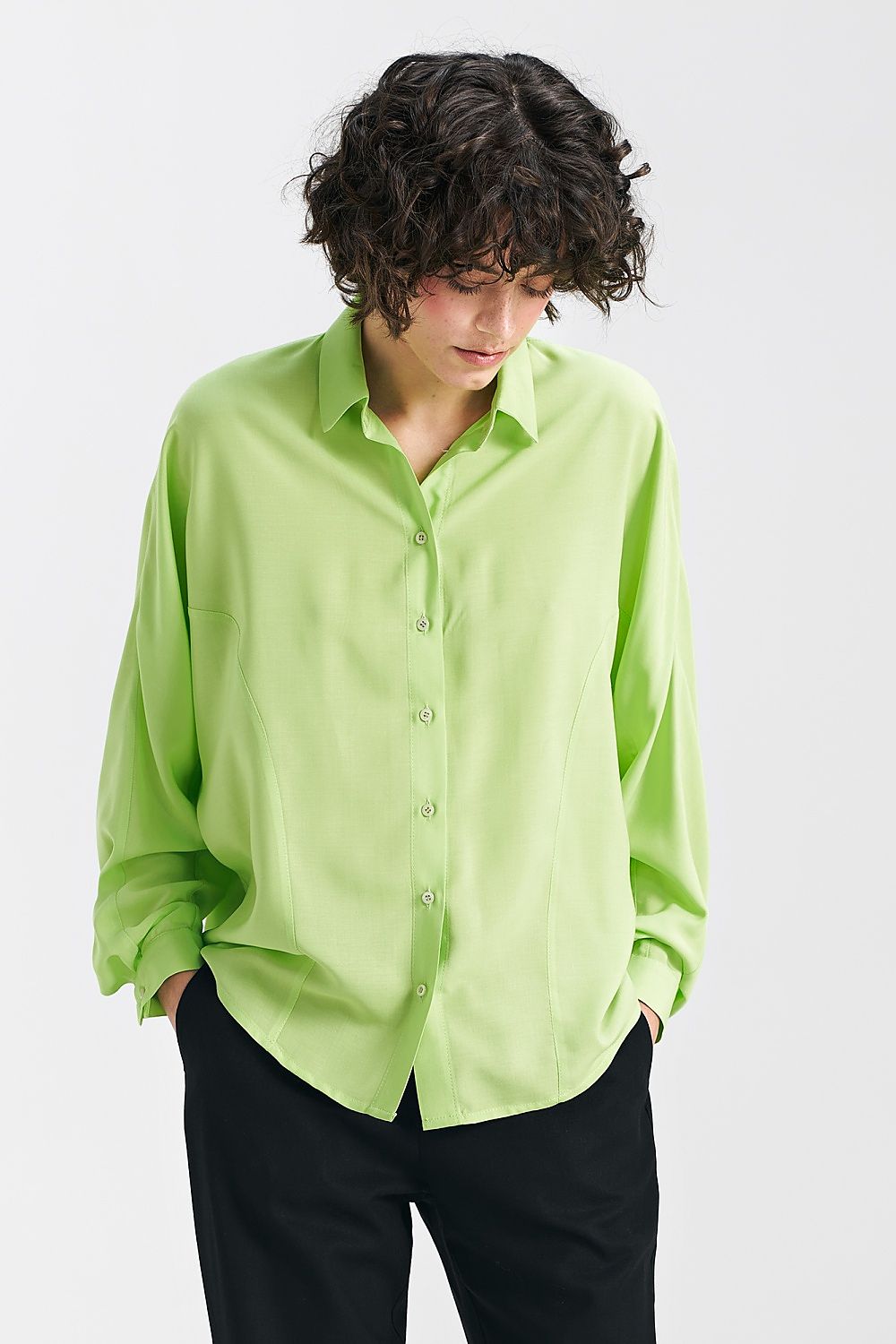 Long sleeve shirt model 192974 Green by Nife - Shirts