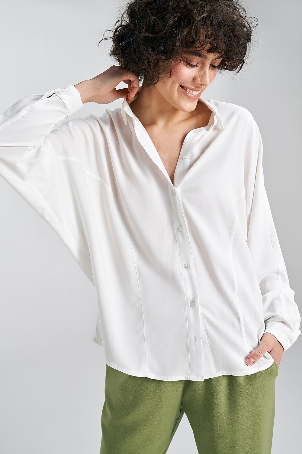 Long sleeve shirt model 192975 Beige by Nife - Shirts