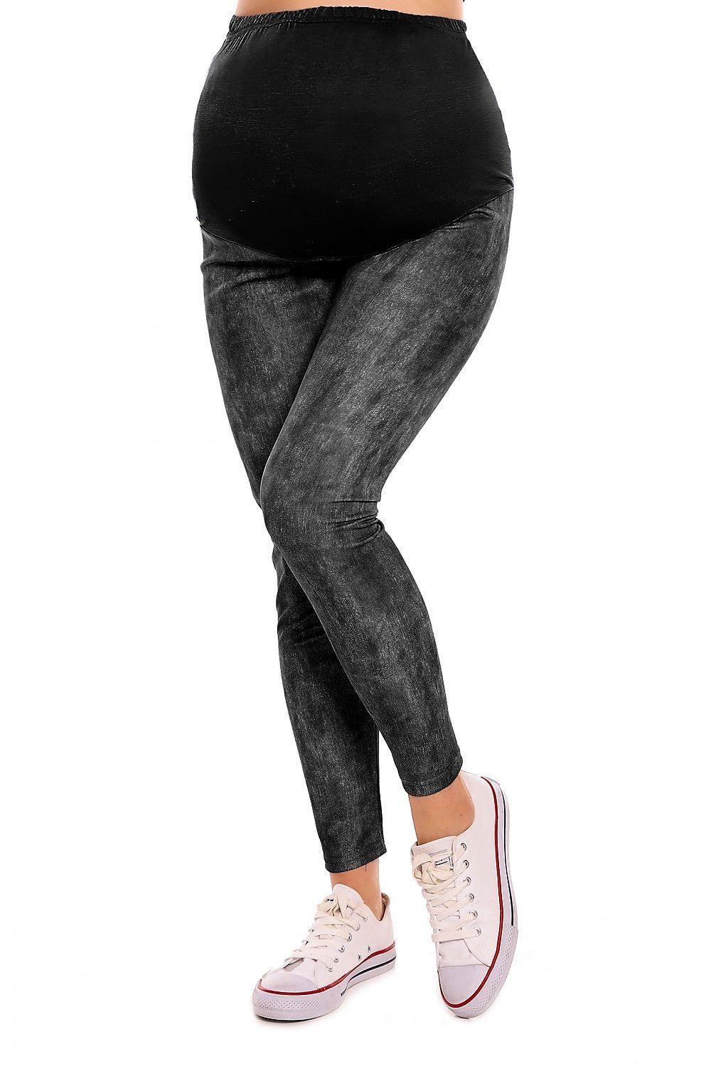 Maternity leggings model 125823 Black by PeeKaBoo - Leggings