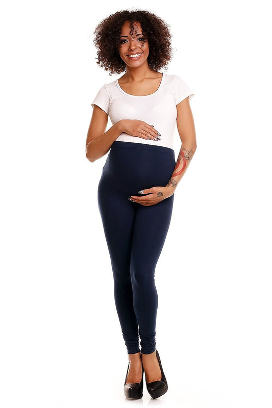 Maternity leggings model 174802 Navy Blue by PeeKaBoo