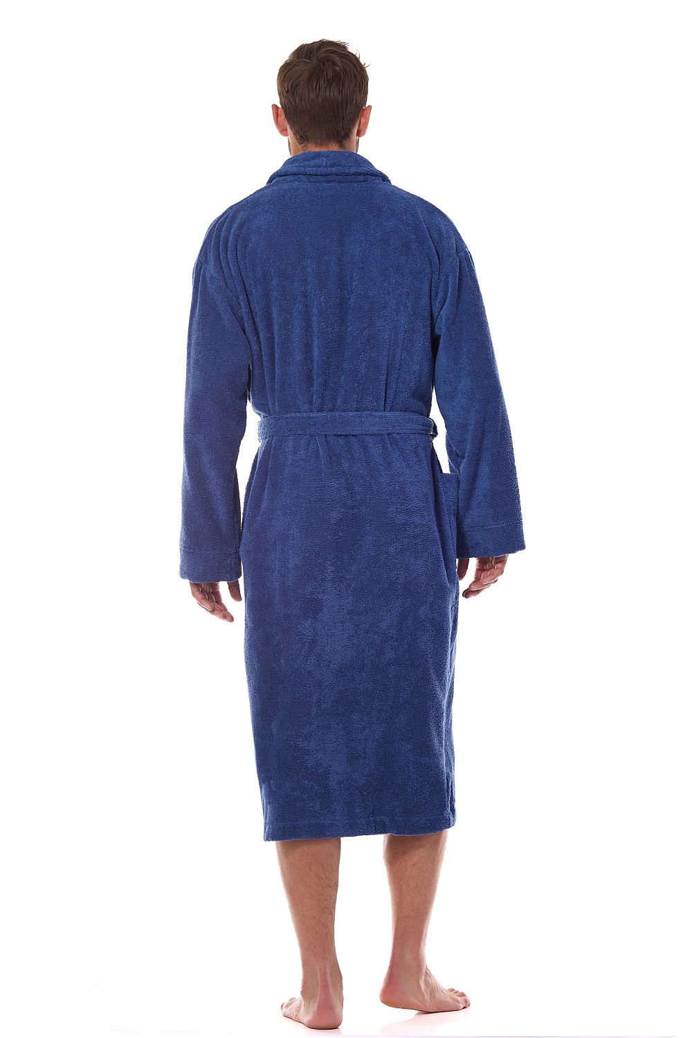 Men’s Bathrobe model 199723 Navy Blue by L&L collection